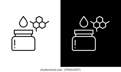 Compostos cosméticos Branco Ícone Definir Design