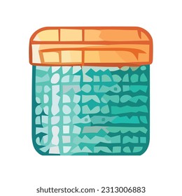 cosmetic container template icon isolated