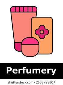 Cosmetic containers with floral design, symbolizing scented creams, beauty packaging, fragrant products, luxury personal care items.