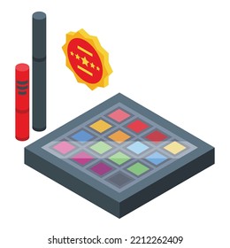 Cosmetic control icon isometric vector. Price trade. Product regulation