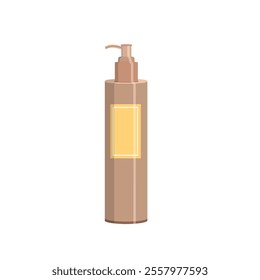 Cosmetic cream with a dispenser, isolated on a white background.Vector illustration of a cosmetic product.