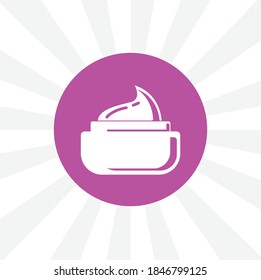 cosmetic cream isolated simple solid vector icon