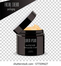 Cosmetic cream Packaging. Vector Illustration. Facial Cream.