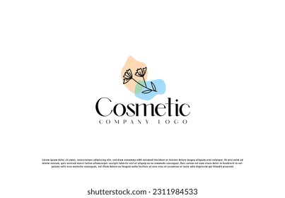 cosmetic creative logo design. creative logo design idea for cosmetic brand. cosmetic brand logo design