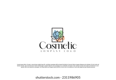 cosmetic creative logo design. creative logo design idea for cosmetic brand. cosmetic brand logo design