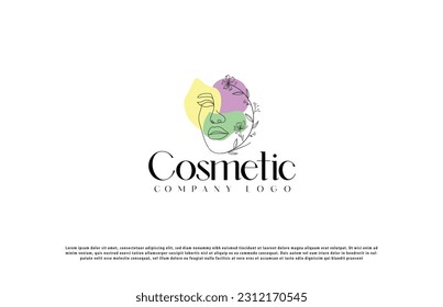 cosmetic creative logo design. creative logo design idea for cosmetic brand. cosmetic brand logo design