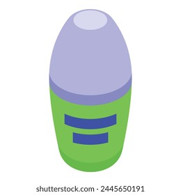 Cosmetic deodorant icon isometric vector. Sweat perfume. Person object