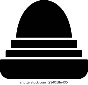Cosmetic Egg Vector Icon Glyph Style