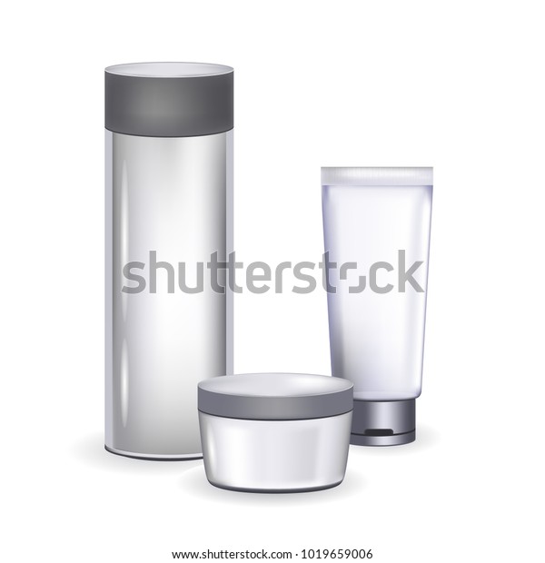 Download Cosmetic Empty Tubes Packaging Glossy Plastic Stock Vector Royalty Free 1019659006