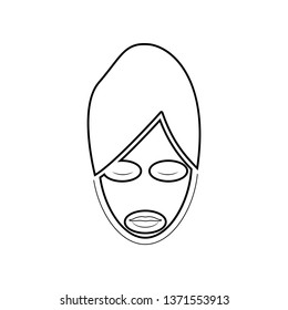 cosmetic face mask icon. Element of Beauty salon for mobile concept and web apps icon. Outline, thin line icon for website design and development, app development