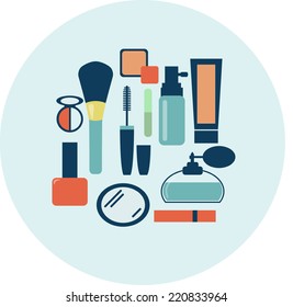 cosmetic flat icons