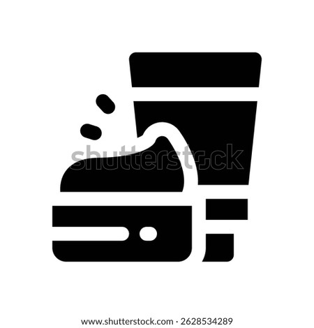 cosmetic glyph icon. Strong and solid vector icon for websites, mobile interfaces, presentations, and visual branding. High quality and easy to edit.