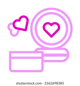 cosmetic icon duocolor pink style valentine illustration vector element and symbol perfect. Icon sign from modern collection for web.