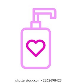 cosmetic icon duocolor pink style valentine illustration vector element and symbol perfect. Icon sign from modern collection for web.
