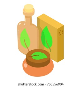 Cosmetic icon. Isometric illustration of cosmetic vector icon for web