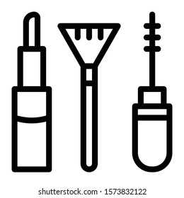 cosmetic icon outline vector design