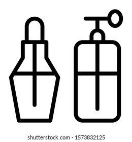 cosmetic icon outline vector design