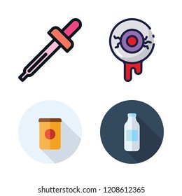 cosmetic icon set. vector set about products, eye and droppers icons set.