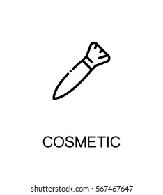 Cosmetic icon. Single high quality outline symbol for web design or mobile app. Thin line sign for design logo. Black outline pictogram on white background