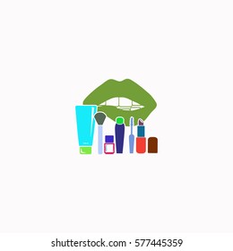 Cosmetic  icon Vector design. Colored illustration.