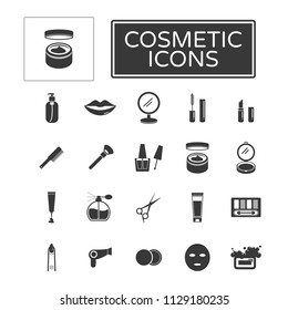 Cosmetic icons set 