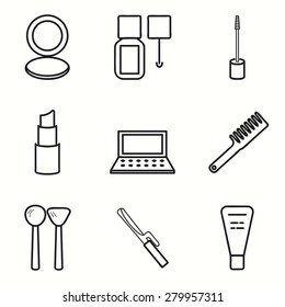 Cosmetic icons set
