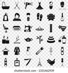Cosmetic icons set. Simple style of 36 cosmetic vector icons for web for any design