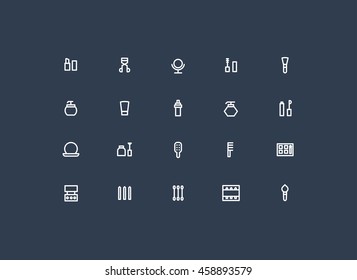 Cosmetic icons vector.