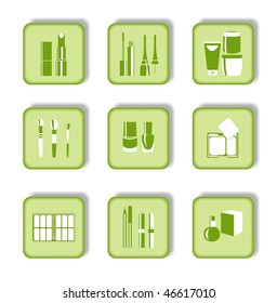 Cosmetic icons. Vector