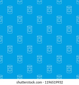 Cosmetic jar plastic pattern vector seamless blue repeat for any use