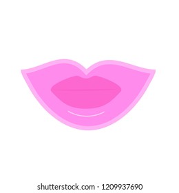 Cosmetic Jelly lips patch. beauty face care isolated icon