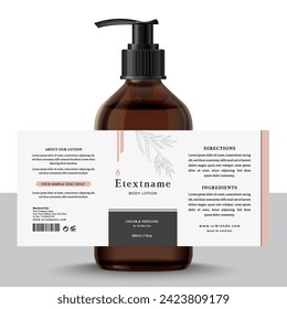 Banner adhesivo de etiqueta cosmética, aceite de cuerpo de jabón líquido, cuerpo Loción, 
cuidado de la belleza, cuidado de la piel diseño de pegatinas de envasado de etiquetas de aceite orgánico natural, lavado de cara, botella de pulverización de archivos de calidad para imprimir.
