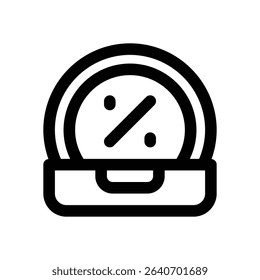 cosmetic line icon. Clean and minimalist vector icon for websites, mobile apps, presentations, and logos. Fully scalable and customizable for any project.