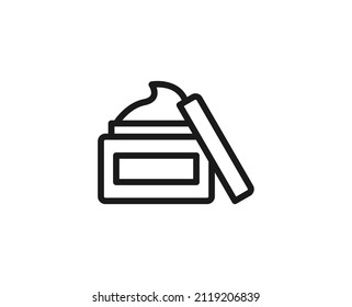 Cosmetic line icon. High quality outline symbol for web design or mobile app. Thin line sign for design logo. Color outline pictogram on white background