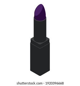 Cosmetic lipstick icon. Isometric of cosmetic lipstick vector icon for web design isolated on white background
