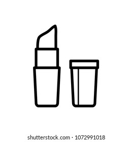 cosmetic lipstick icon vector template