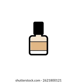 Cosmetic liquid sits still studio beige design product