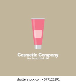Cosmetic Logo Design Template. Vector Illustration