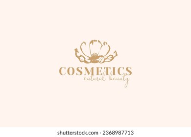 ilustración de icono del vector del logotipo cosmético