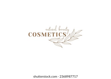 cosmetic logo vector icon illustration