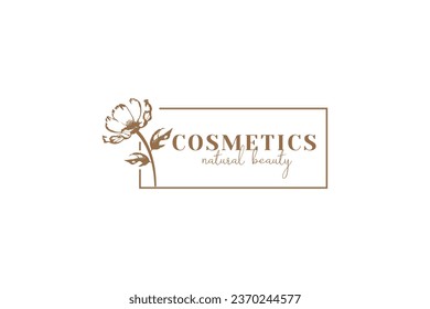 cosmetic logo vector icon illustration