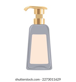 Cosmetic lotion with dispenser. Vector illustration