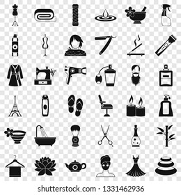 Cosmetic for make up icons set. Simple style of 36 cosmetic for make up vector icons for web for any design