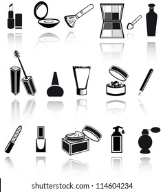 cosmetic, make up  icons. Vector EPS10