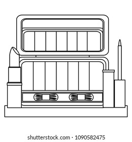 cosmetic makeup products fashion set