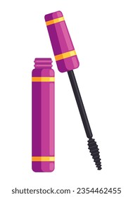 cosmetic mascara makeup icon isolated