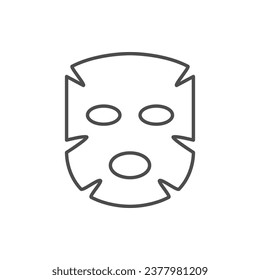 Cosmetic mask line outline icon