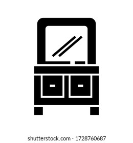 cosmetic mirror icon or logo isolated sign symbol vector illustration - high quality black style vector icons
