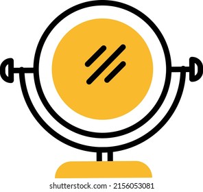 Cosmetic mirror, illustration, vector on a white background.