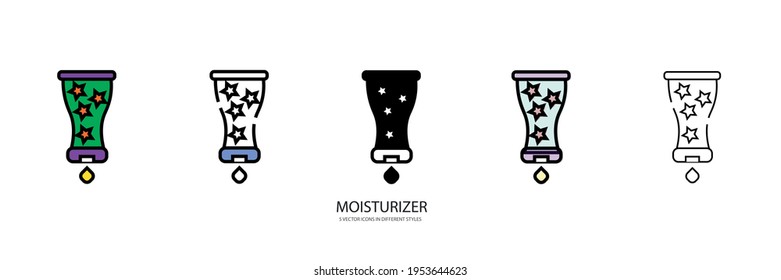 cosmetic Moisturizer vector type icon